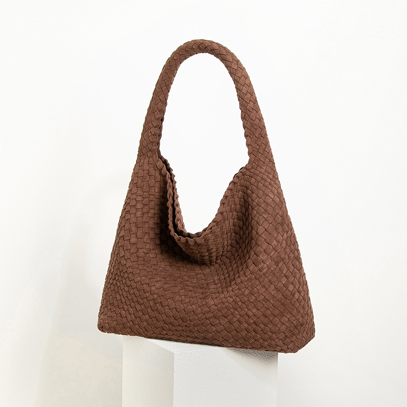 2026 New European & American Retro Large Capacity Hobo Bag, Lazy Style Tote Shopping Bag, Suede Underarm Bag For Women - Thumbnail 2