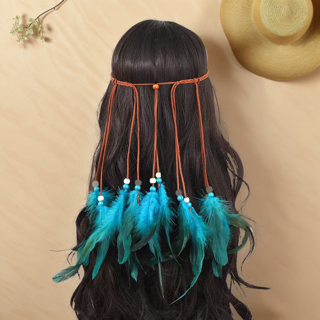 Ethnic woven headband handmade