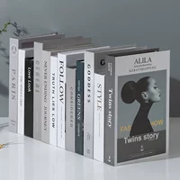 Нордический фальшивый декор книг роскошная подсветка INS ветер симуляция книга декор английский документ декор фото реквизит книга модель