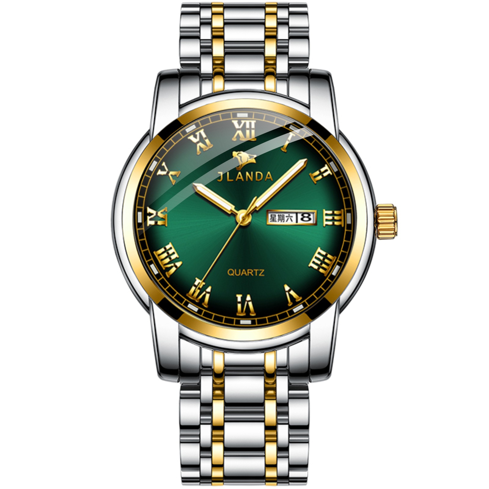 J6601G-G 금색 녹색 표면