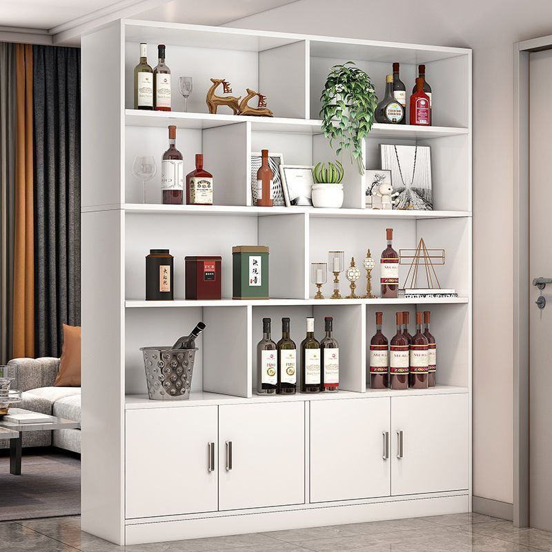 Wine Cabinet Home Living Room Entrance Cabinet Partition Cabinet Simple Modern Display Cabinet Foyer Red Wine Floor-Standing Display Storage Cabinet