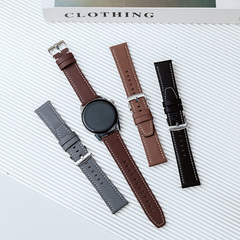 Suitable for Apple Watch series, original textured leather, Huawei Fit4 GT5, unisex business model.