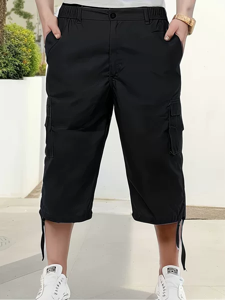 Cross-border Men's Casual Multi-pocket Tooling Shorts Men's Loose Outdoor Casual Pants Capri Pants