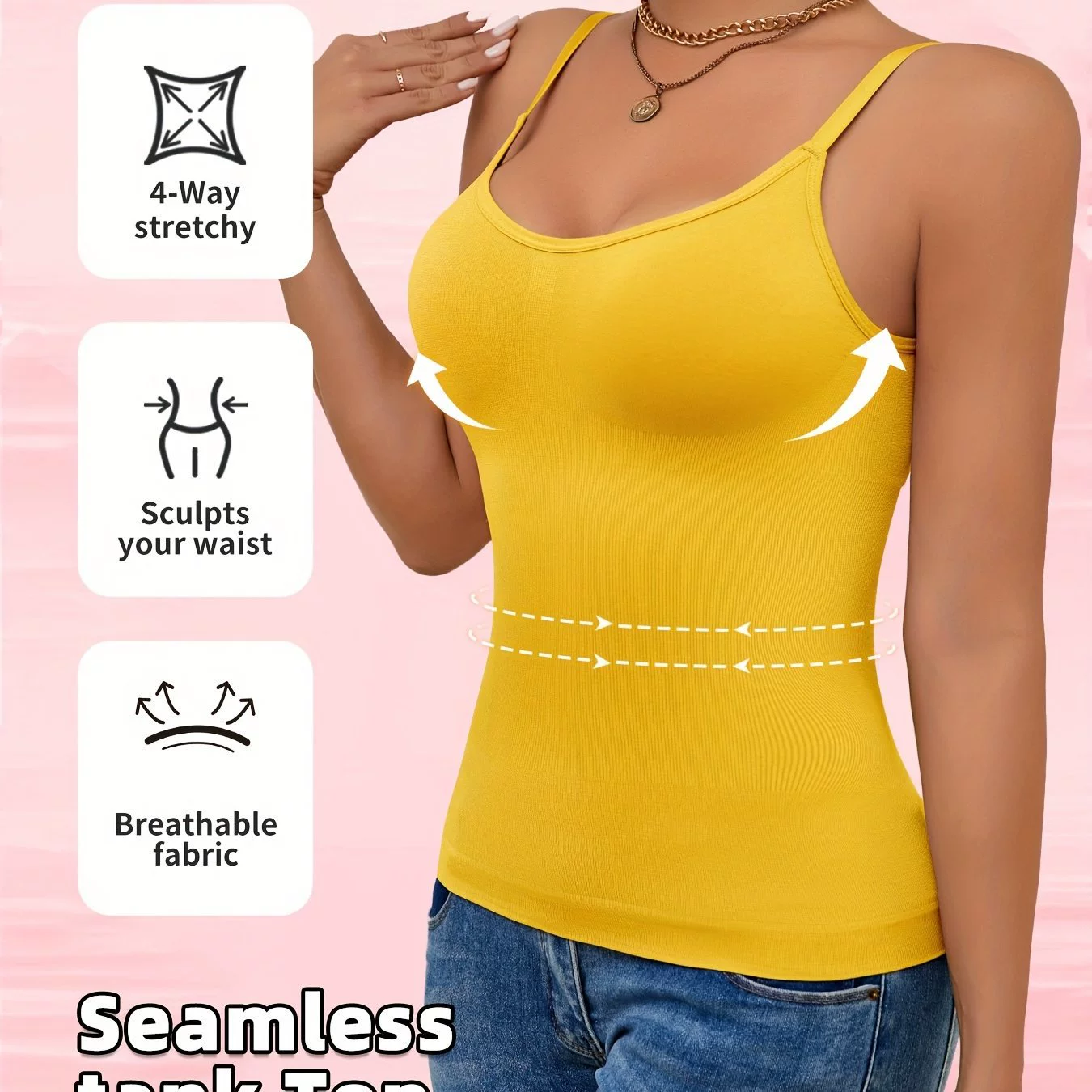 Women'S Comfortable Tank Top with a Slimming Design Tank Top