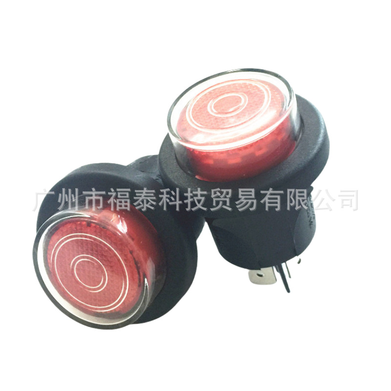 供应RLEIL圆形防水按钮开关 自锁防水按钮开关 无锁带灯按键开关