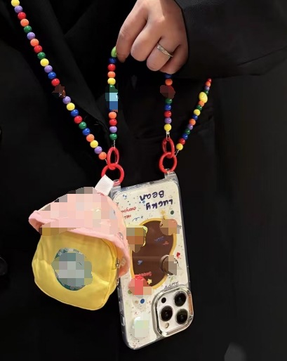 Las flores de dopamina de color estilo ins son adecuadas para Apple 16/15 funda para teléfono móvil iphone14 estéreo 16ProMax hembra