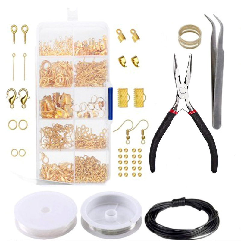 Amazon ジュエリーの作成と修理の組み合わせセット DIY ジュエリー アクセサリー ロブスター クラスプ オープン リング クリップ クラスプ|undefined