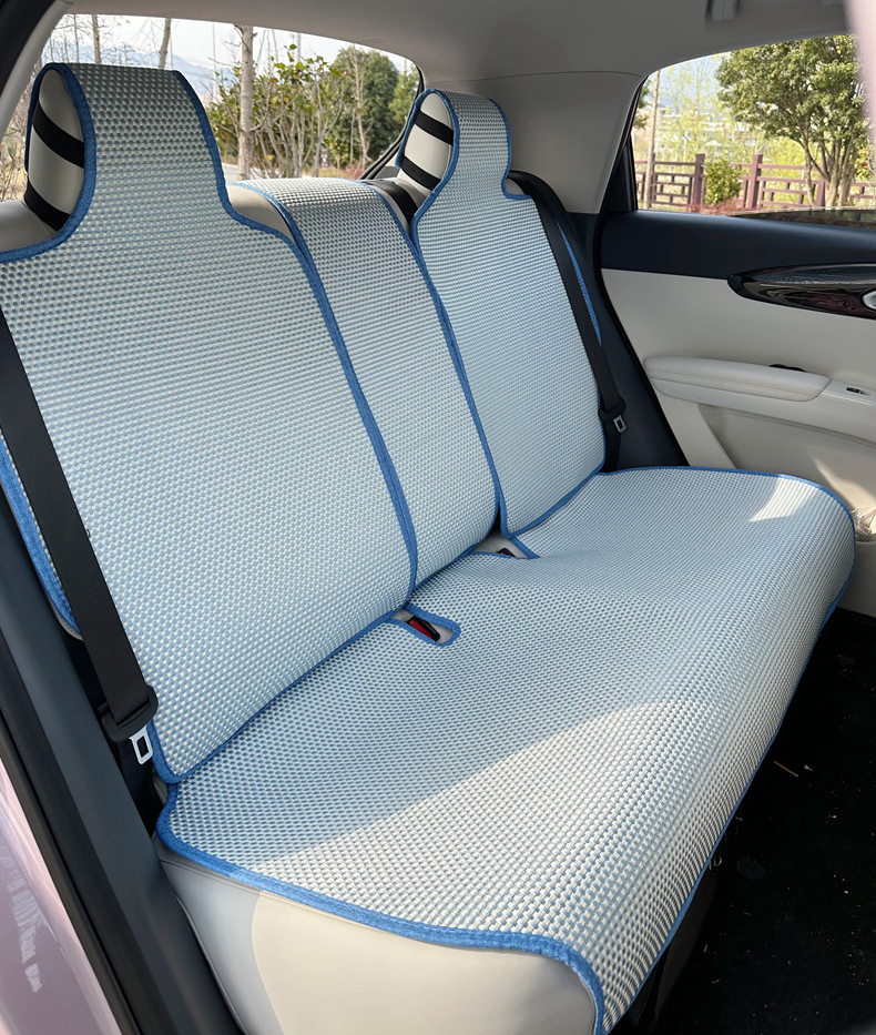 Suitable for Geely Xingyuan Car Seat Cover, Four-Season Semi-Enclosed New Ice Silk Seat Cushion, Xingyuan Special Car Seat Cushion for Women