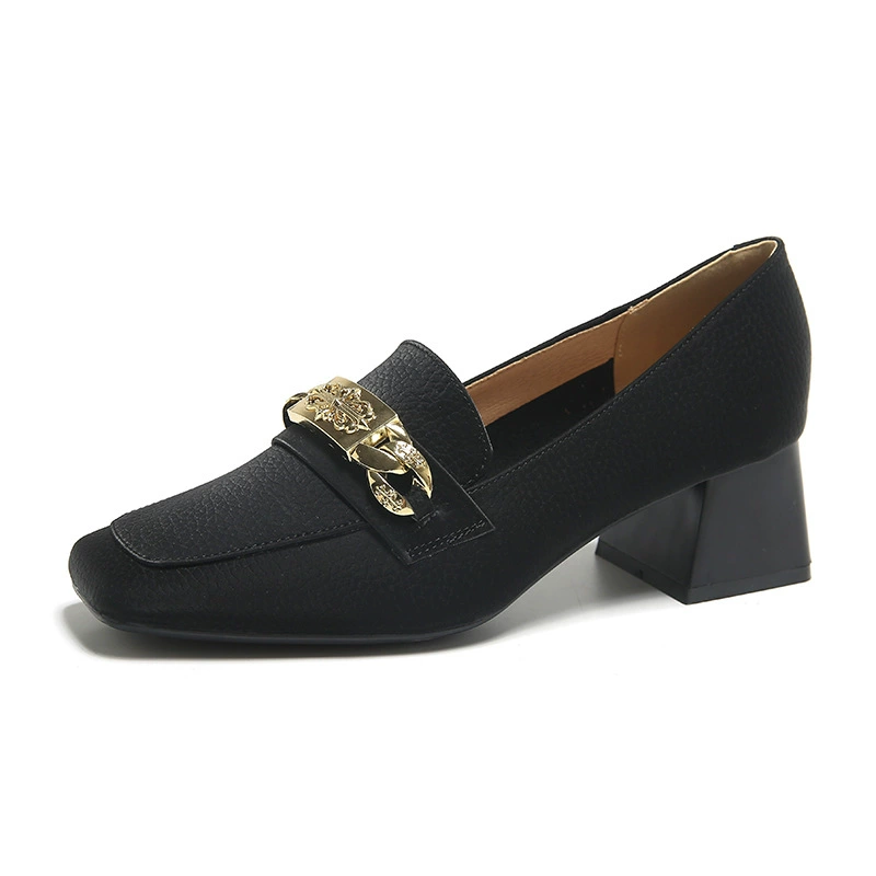 High shoes for leather shoes, fashionable loafers, universal footwear, 2025 years