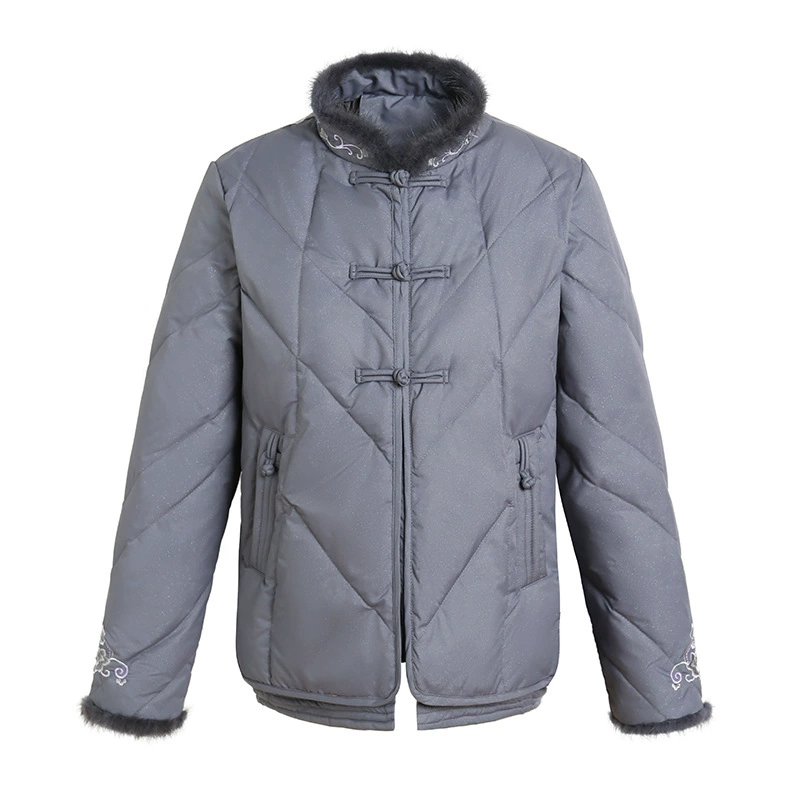 Keep warm down jacket for mother, 70 years, western style
