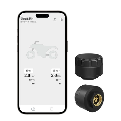 App Tire Pressure Motorcycle Tire Pressure Monitoring 2-Tire Pressure Bluetooth Detector External Universal Sensor Manufacturer (Tire pressure monitoring system)