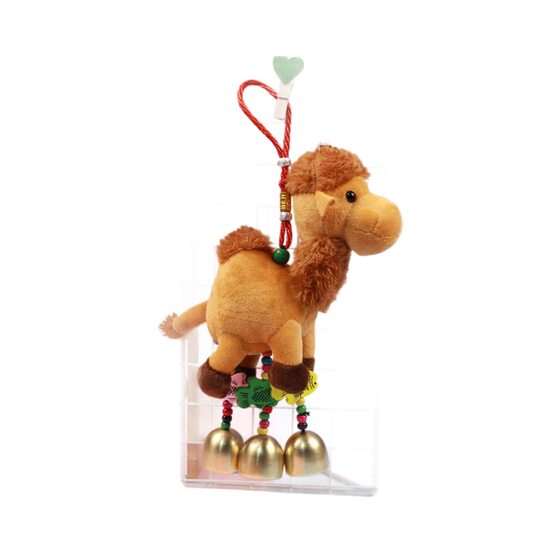 Cute Desert Camel Plush Toy Doll Dunhuang Wind Bell Camel Pendant Xinjiang Tourist Attraction Memorial Doll