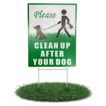 pp塑料中空板标志别墅庭院子H支架插牌草坪瓦楞板制做庭院标签