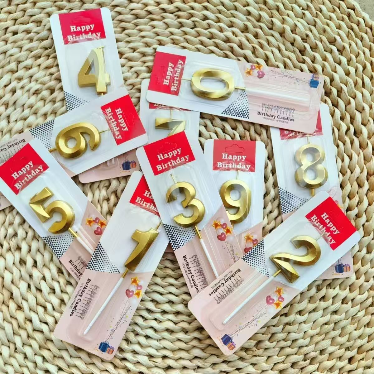 Ópera digital vela de cumpleaños INS fiesta romántica creativa oro y plata vela decoración de pastel de aniversario