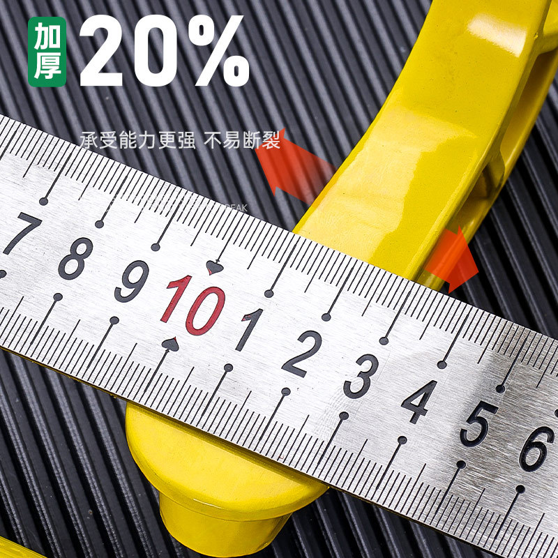 Abrazadera en forma de g antideslizante de hierro dúctil engrosado de grado industrial, abrazadera para carpintería pesada, herramienta duradera reforzada, abrazadera en forma de g