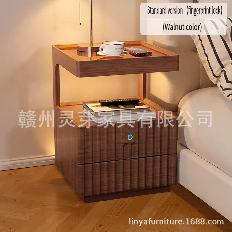 Mesita de noche personalizada transfronteriza con luces LED, recargable, pequeña, sencilla, moderna, para el hogar