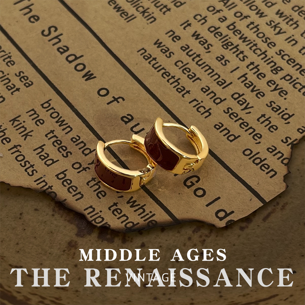 Geometric earrings [copper earrings]