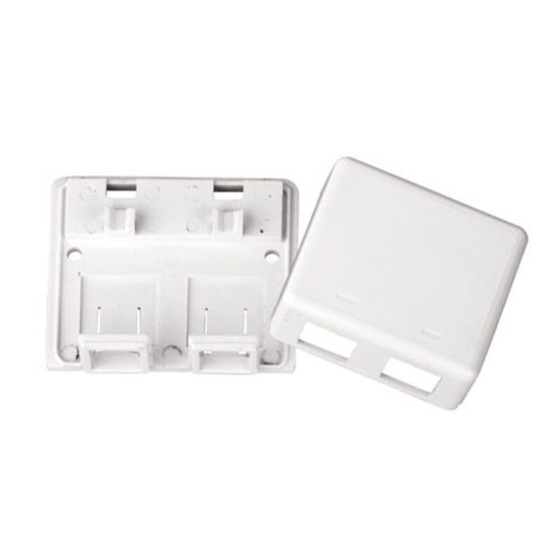 含RJ45双口网络接线盒非屏蔽桌面盒