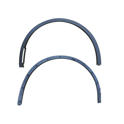 Wheel eyebrow and rear left and right tires