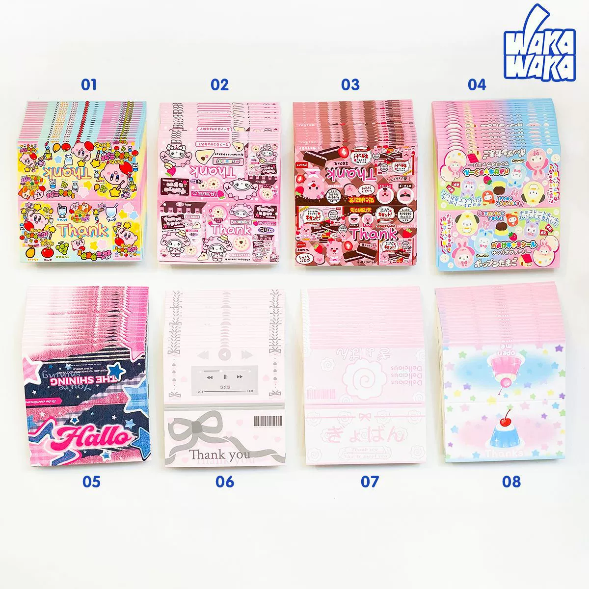 Cute pack, slime, postcard