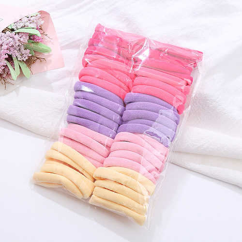 Korean cute girly style high elastic rubber band seamless towel ring hair band small fresh headband hair accessories wholesale