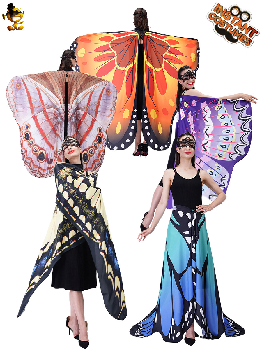 Mariposa capa de las mujeres de fotografía para adultos estilo de impresión digital capa ropa Cosplay ropa image 1