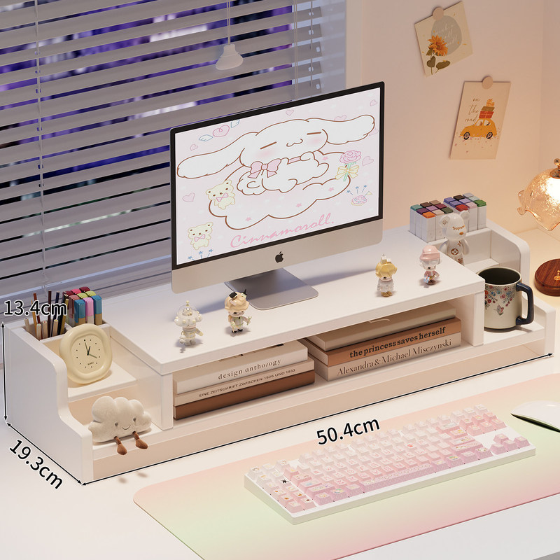 Universal desktop computer monitor riser stand with drawer storage rack for workstation organization Universal desktop computer monitor riser stand with drawer storage rack for workstation organization