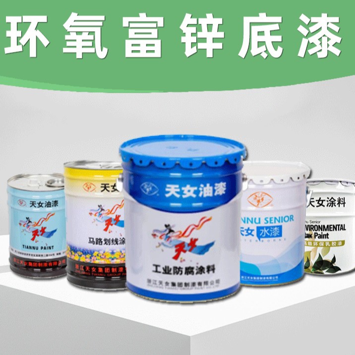 天女油漆 金属厂房防锈漆碳钢结构桥梁设备防腐涂料 环氧富锌底漆