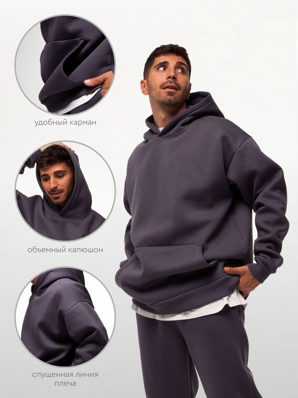 450g重磅连帽卫衣男士宽松潮牌跨境ozon热销帽衫oversize sweater|undefined