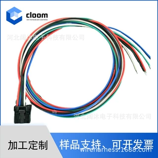 5P公母头对接电子线 可定制加工2P/3P/4P/5P/6P 音频输出线束