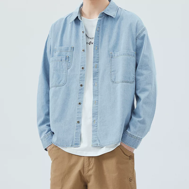 Autumn comfortable shirt, universal long-sleeve, oversize