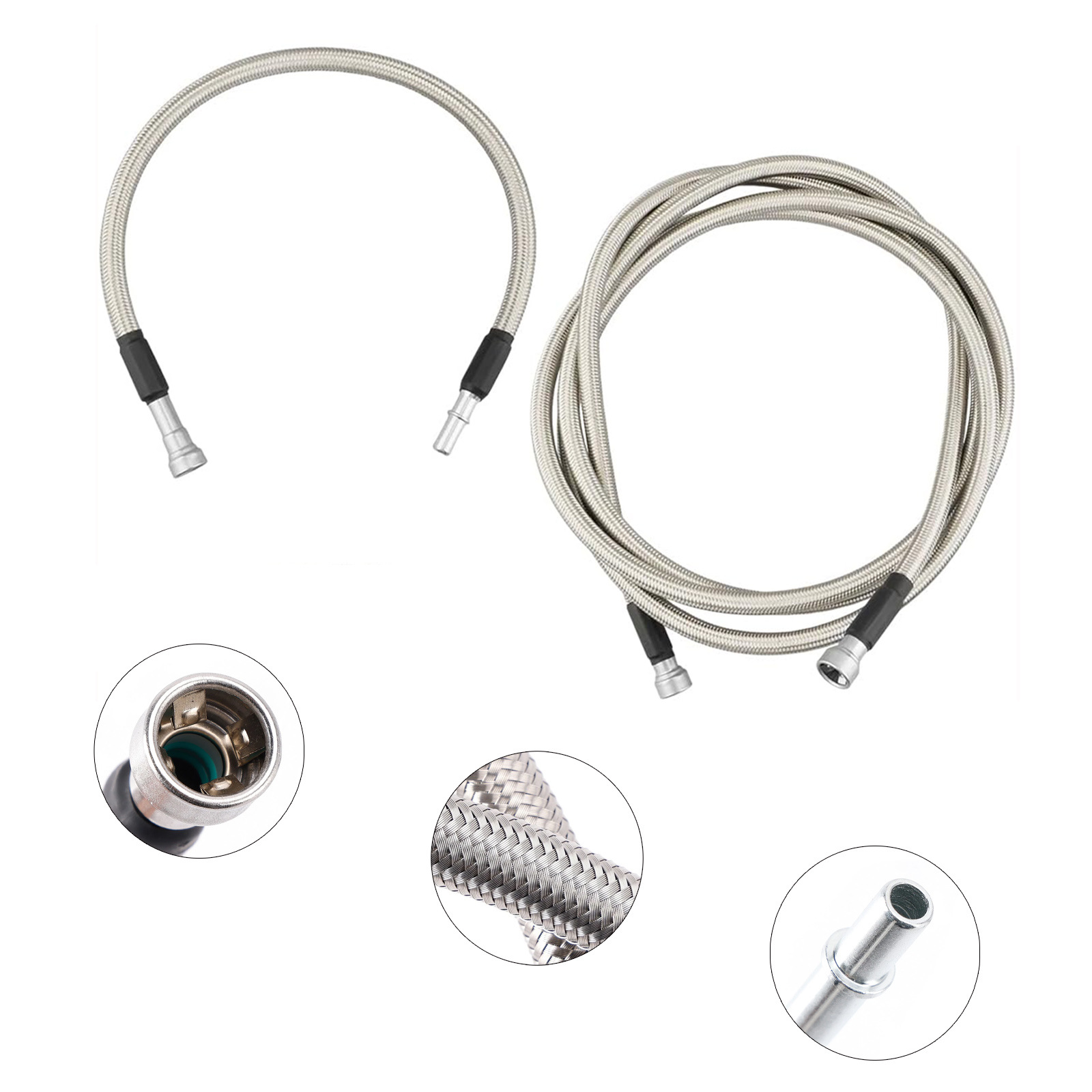 819-874 Front flexible stainless steel braided fuel hose suitable for some Chevrolet/GMC models