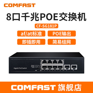 COMFAST CF-SG181P eight-port Gigabit Ethernet wireless monitoring shunt POE switch