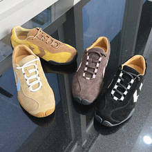 真皮阿甘鞋女2025春季新款平底休闲鞋百搭运动鞋时尚星星板鞋女鞋