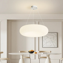 奶油風卧室吊燈現代簡約甜甜圈書房餐廳燈北歐創意個性客廳吸頂燈