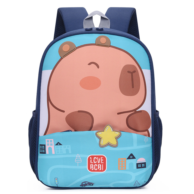 Mochila de jardín de infantes Cutie Little Bunny Mochila de niñas Capibala Mochila de dibujos animados para niños preescolares