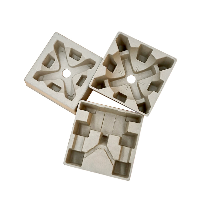 Customized Corrugated Pulp Environmentally Friendly and Biodegradable Audio and Digital Product Packaging Dry-Pressed Paper Tray Lined Pulp Box