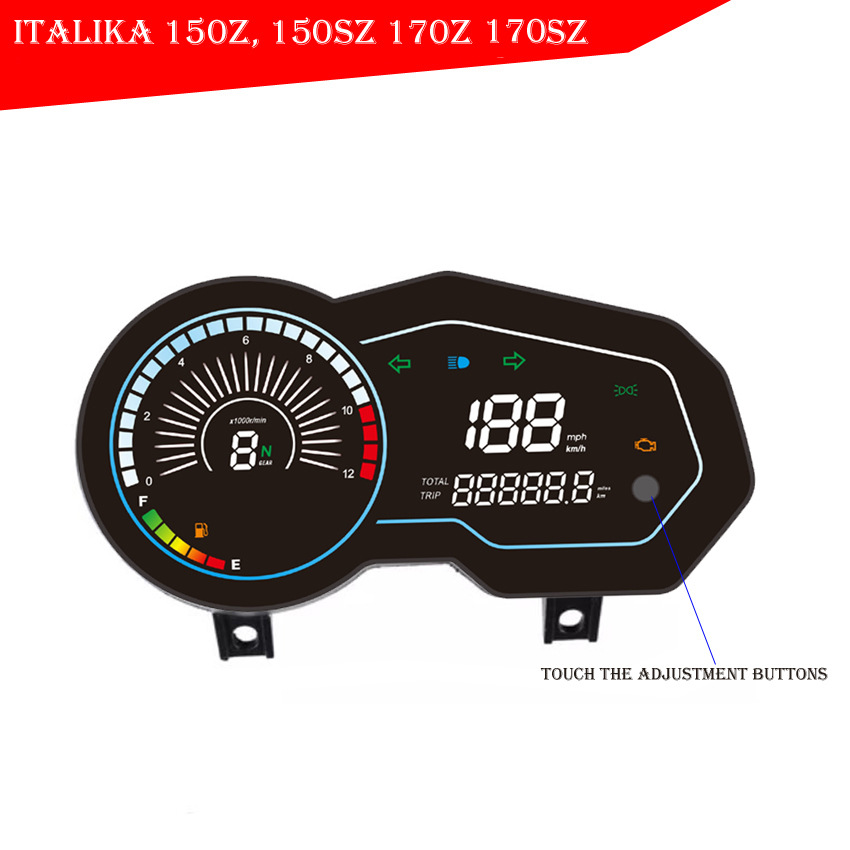 South America's Best-Selling Motorcycle Instrument Assembly Italika 150Z 150Sz 170Z Digital Speedometer