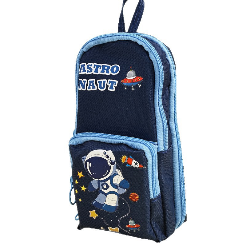 Mochila escolar de dibujos animados coreanos, estuche para lápices, caja de papelería de gran capacidad Kapibala, bolso de papelería de alto valor de estilo ins lindo