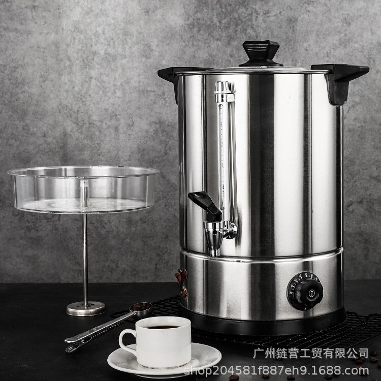 Temperature-controlled yingxingtai coffee bucket tea bucket electric heating bucket steam 304 commercial thermal insulation bucket electric heating large capacity boiling water