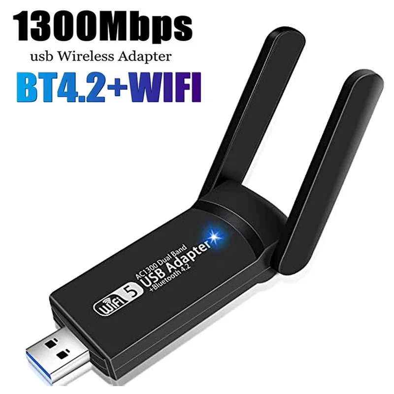 1300M Bluetooth сетевая карта 2.4G/5.8G двухдиапазонная Wi‑Fi + Bluetooth 4.2 беспроводная сетевая карта