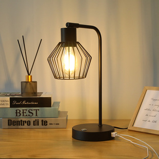 Cross-Border Eye Protection Wireless Charging Dual USB Desk Lamp Iron Touch 3-Speed Dimming Led Desk Lamp Student Reading Desk Lamp