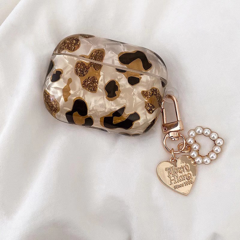 Cute Letter Heart Shape Leopard Earphone Sleeves display picture 4