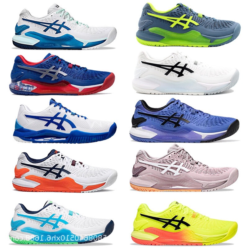 Gel-Resolution 9 Professional Tennis Shoes Australian Open Djokovic Cushioning R9 Men's and Women's Sports Shoes