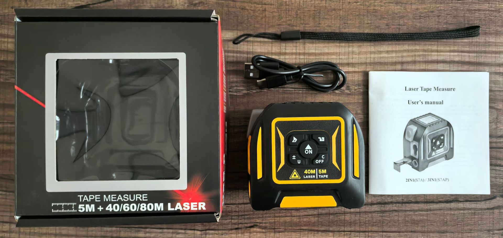 Fabricante recto 3 - en - 1 rango láser rango láser de acero cinta medidor de rango láser interior regla láser