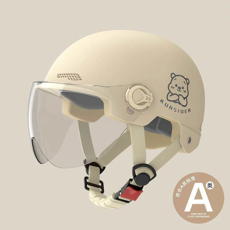 Сертифицированный 3C автомобильный шлем с электрической батареей национального стандарта для женщин и мужчин, летний универсальный четырехсезонный солнцезащитный шлем, полушлем