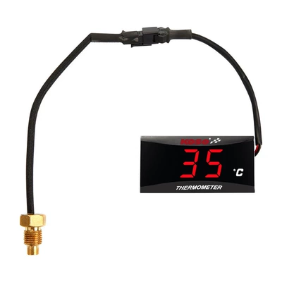 Motorcycle Universal Koso Water Temperature Gauge Waterproof Instrument Modification Parts Celsius Temperature Lcd Display Instrument Parts (Motosiklet ləvazimatları və aksesuarları) - koso-water-temperature-meter-celsiusred
