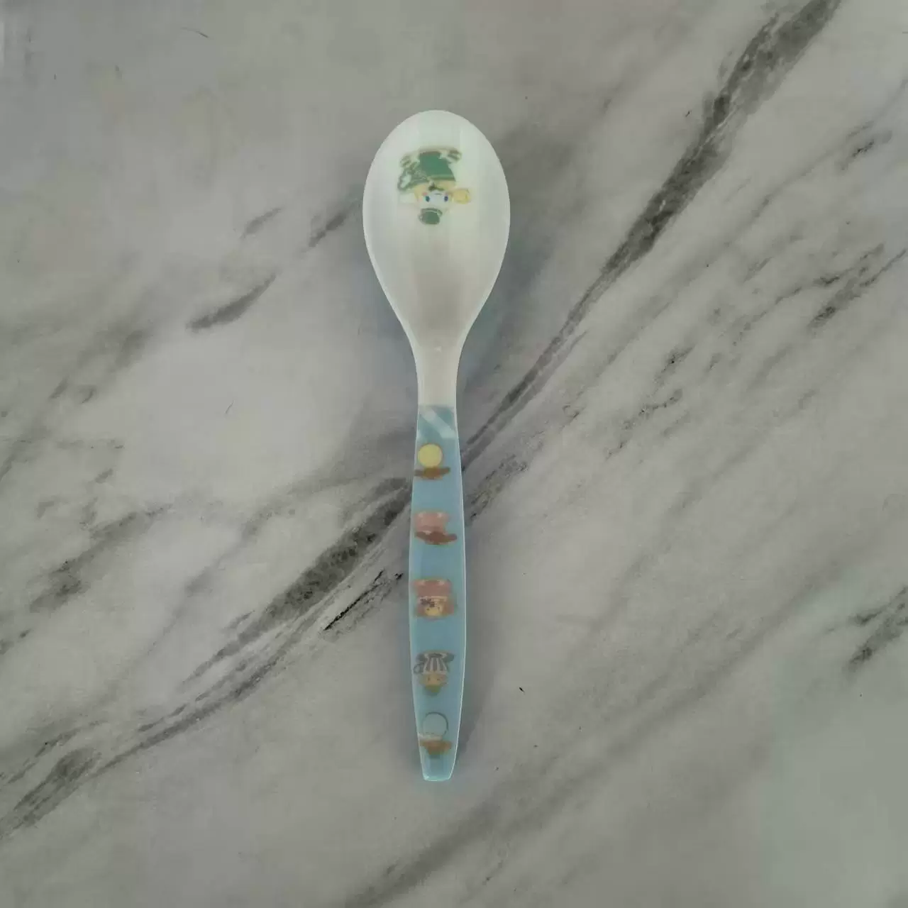Cartoon Cute Creative Spoon, Children's Tableware, double-color anti-fall design