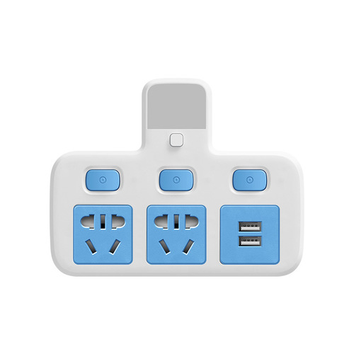 Multifunctional Wireless Plug Home Office USB Mobile Phone Charging Power Strip Socket Adapter Small Night Light Power Strip