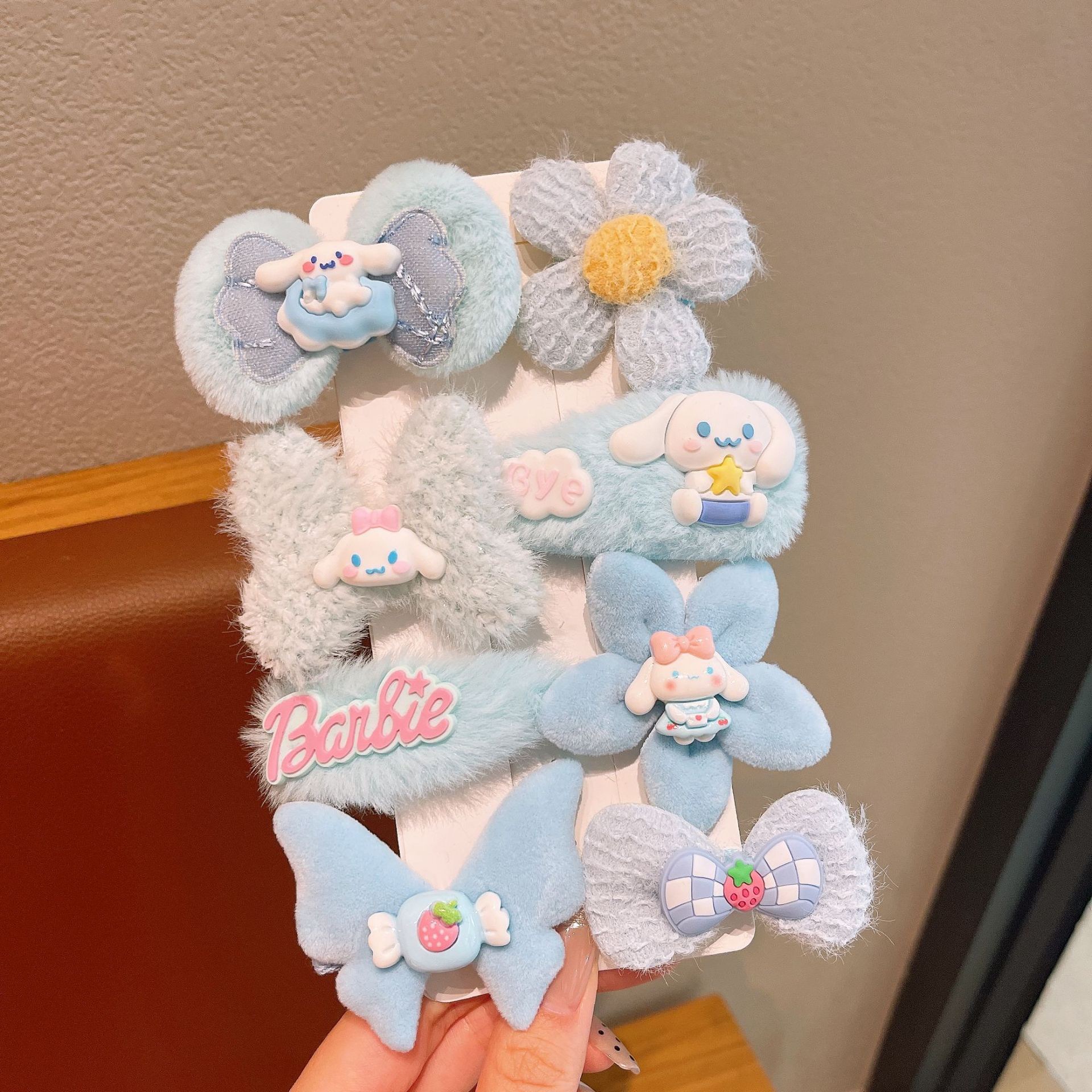 KULOMI Kids Hairpin Set Cute Sanli Pantalones Pequeñas Niñas Pequeñas Pequeñas